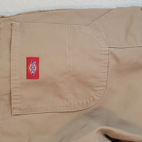 Dickies, Vtg, Men's Heavy-Duty Carpenter Pants, 38x32, Natural Canvas Khaki. - Picture 4 of 11